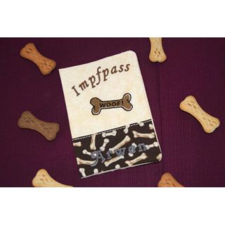 Impfpasshlle - Knochen (bunt)