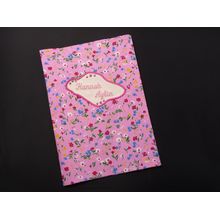 Schutzhlle fuer Vorsorgeuntersuchungsheft Rosa - geblmt