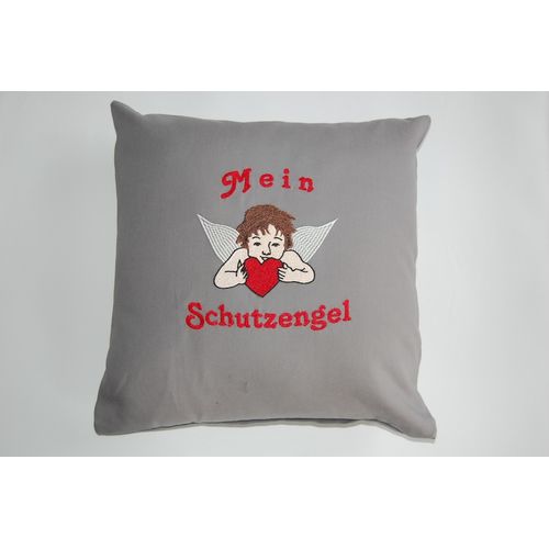 Kissenbezug 40x40 cm - 130g/qm - mit Wunschmotiv bestickt