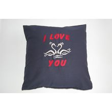 Kissenbezug 40x40 cm - 130g/qm - mit Wunschmotiv bestickt Kissenbezug 40x40 cm - 130g/qm - mit Wunschmotiv bestickt