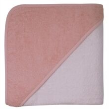 Kapuzenbadetuch 140x140 Uni lachsrosa-erika