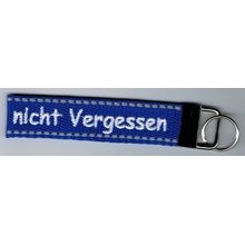Schlüsselband - nicht Vergessen - Königsblau