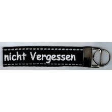 Schlüsselband - nicht Vergessen - Schwarz