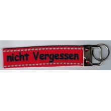 Schlüsselband - nicht Vergessen - Rot