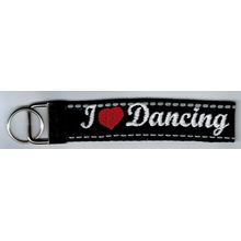 Schlüsselband - I Love Dancing - Schwarz