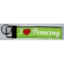 Schlüsselband - I Love Dancing - Limone