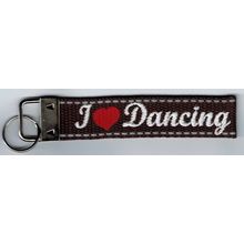 Schlüsselband - I Love Dancing - Braun