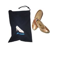 Schuhbeutel bestickt mit Damen Standardtanzschuh - Namensbestickung möglich Schuhbeutel bestickt mit Damen Standardtanzschuh -...