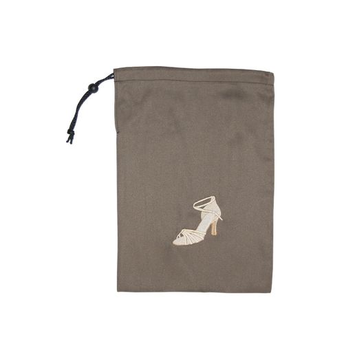 Schuhbeutel bestickt mit Damen Lateintanzschuh - Namensbestickung mglich