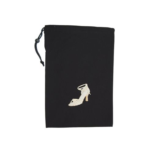 Schuhbeutel bestickt mit Damen Lateintanzschuh - Namensbestickung mglich