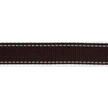 Schlsselanhnger - Schlsselband individuell beschriftet - Braun - Beidseitig bestickt