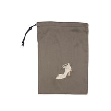 Schuhbeutel (Grau) mit Damen Lateintanzschuh