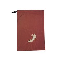 Schuhbeutel (Kupferrot) mit Damen Lateintanzschuh