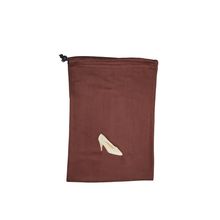 Schuhbeutel (Kupferrot) mit Damen Standardtanzschuh