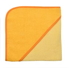 Kapuzenbadetuch 100x100 Uni hellgelb/goldgelb