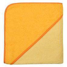 Kapuzenbadetuch 140x140 Uni hellgelb/gold
