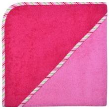 Kapuzenbadetuch 140x140 Uni orchidee-beere