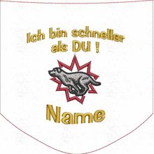 Stickmotiv: Ich bin schneller als Du 2