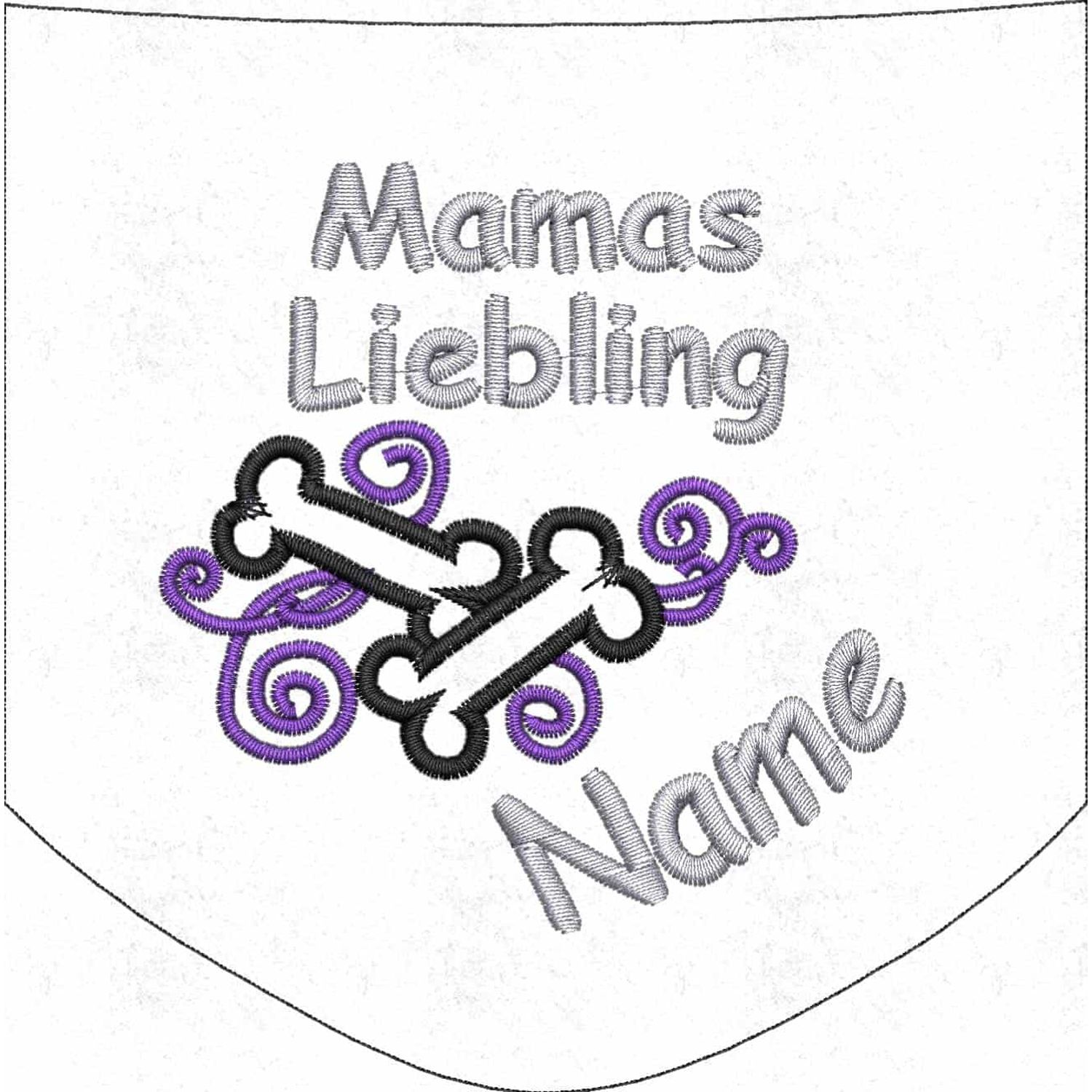 Stickmotiv: Mamas Liebling Stickmotiv: Mamas Liebling