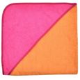 Kapuzenbadetuch 100x100 Uni dahlie/rosenpink