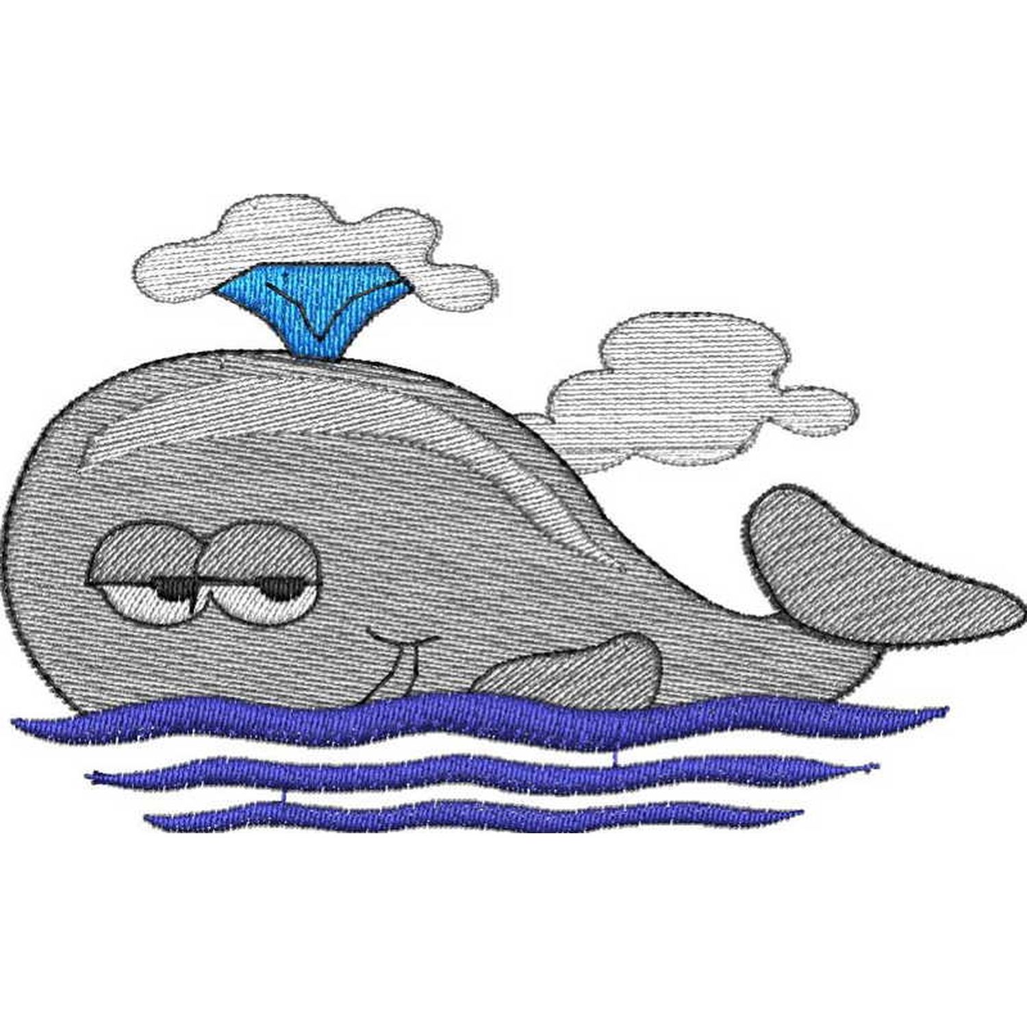 Stickmotiv: Wal Stickmotiv: Wal