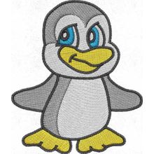 Stickmotiv: Pinguin