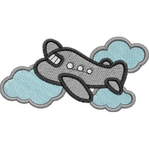 Stickmotiv: Flugzeug