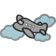 Stickmotiv: Flugzeug