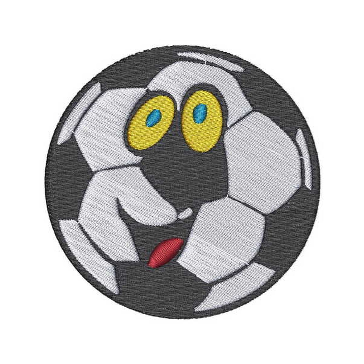 Stickmotiv: Ball mit Gesicht Stickmotiv: Ball mit Gesicht