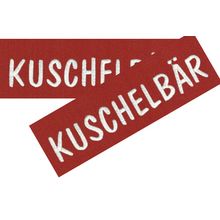 Austauschlogo fr K9 Hundegeschirr mit Wunschtext (Bordeaux) 16x5cm