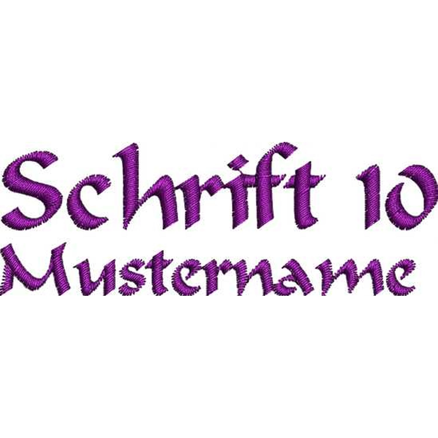 Schrift 10 Schrift 10