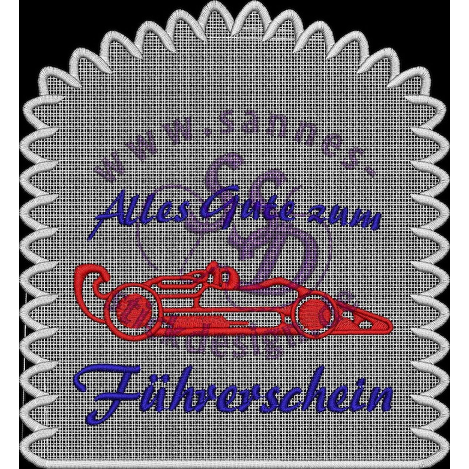Stickmotiv: Führerschein1 Stickmotiv: Führerschein1