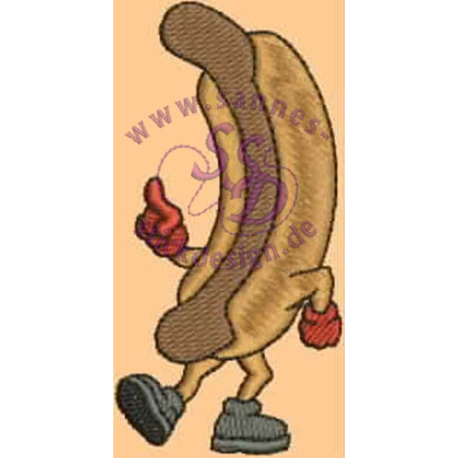 Stickmotiv: Hotdog Stickmotiv: Hotdog