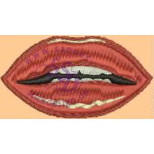 Stickmotiv: Lippen