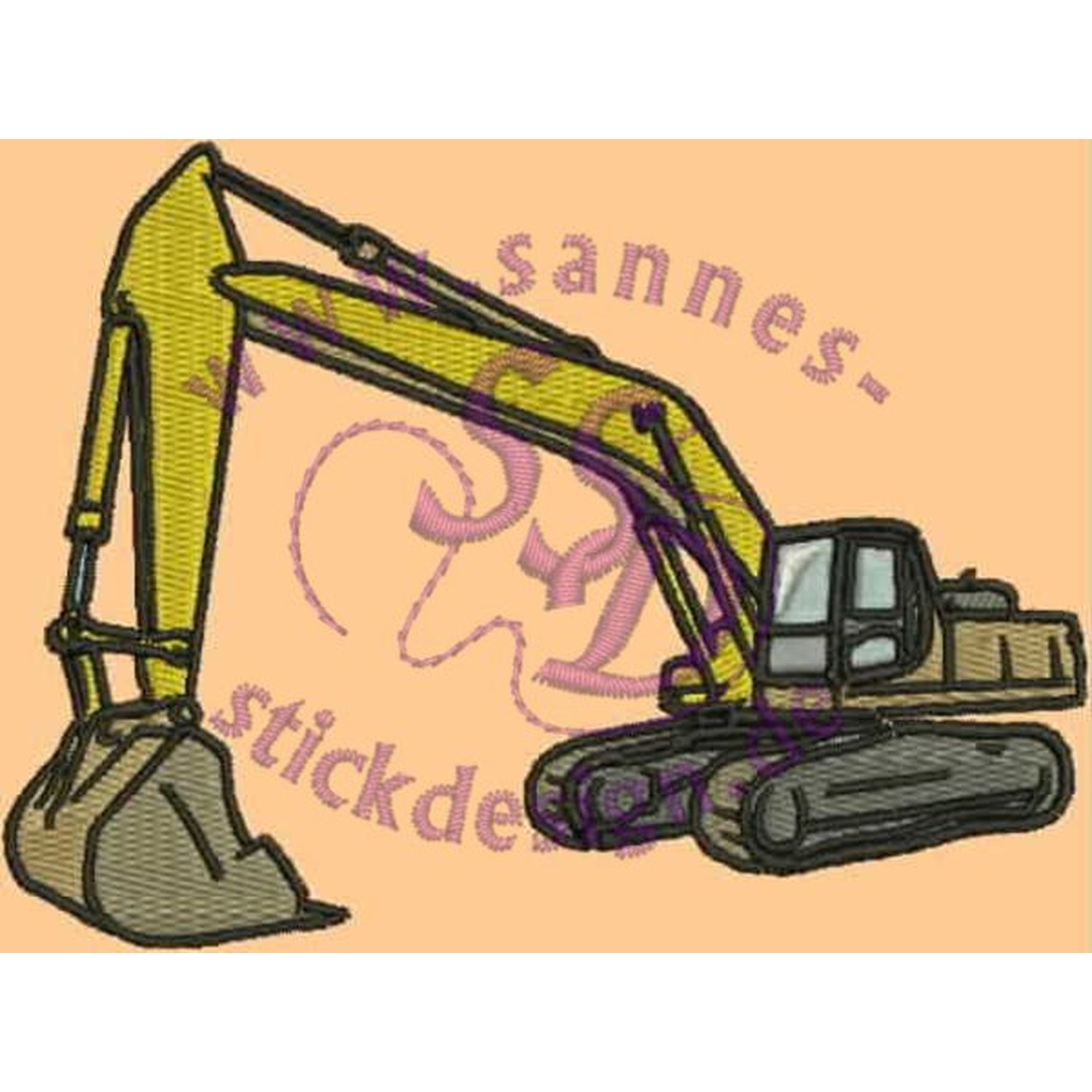 Stickmotiv: Bagger Stickmotiv: Bagger