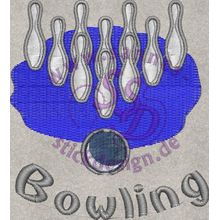 Stickmotiv: Bowling