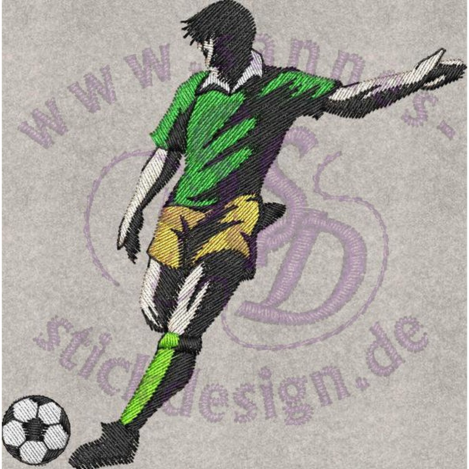 Stickmotiv: Fußballspieler Stickmotiv: Fußballspieler
