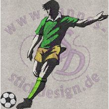 Stickmotiv: Fuballspieler