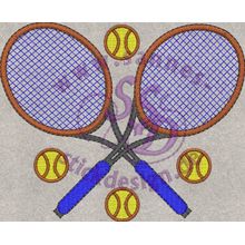 Stickmotiv: Tennis