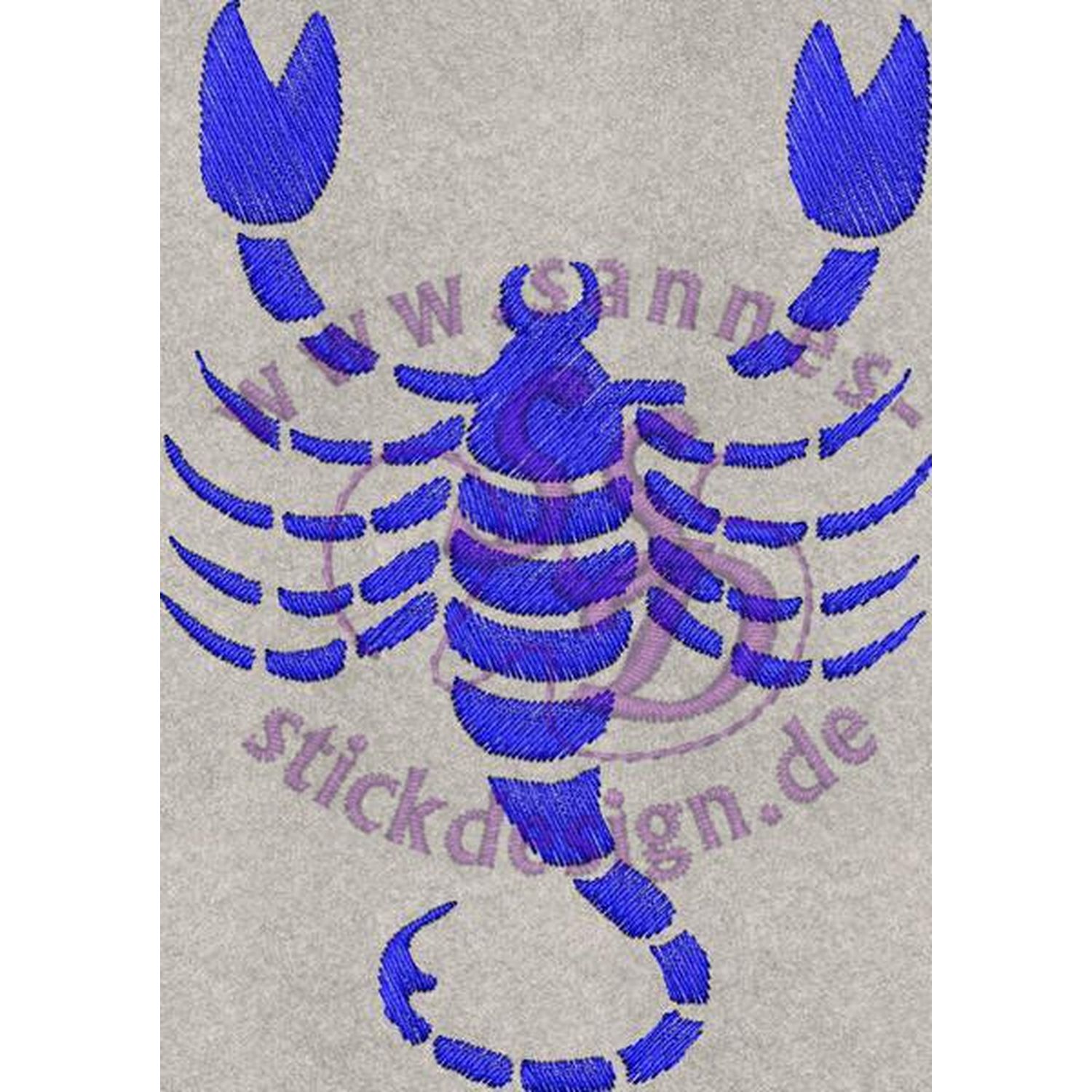 Stickmotiv: Skorpion Stickmotiv: Skorpion