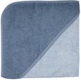 Kapuzenbadetuch 100x100 Uni stahl-dunkelblau