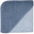 Kapuzenbadetuch 140x140 Uni stahl-dunkelblau