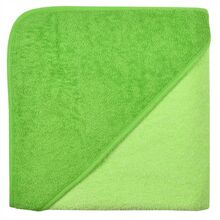 Kapuzenbadetuch 140x140 Uni limone/kiwi