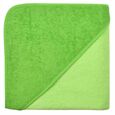 Kapuzenbadetuch 140x140 Uni limone/kiwi