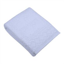 Saunatuch Walkfrottier 200x70cm  (520 g/qm) weiß mit Jacquard-Bordüre Saunatuch Walkfrottier 200x70cm  (520 g/qm) weiß mit...