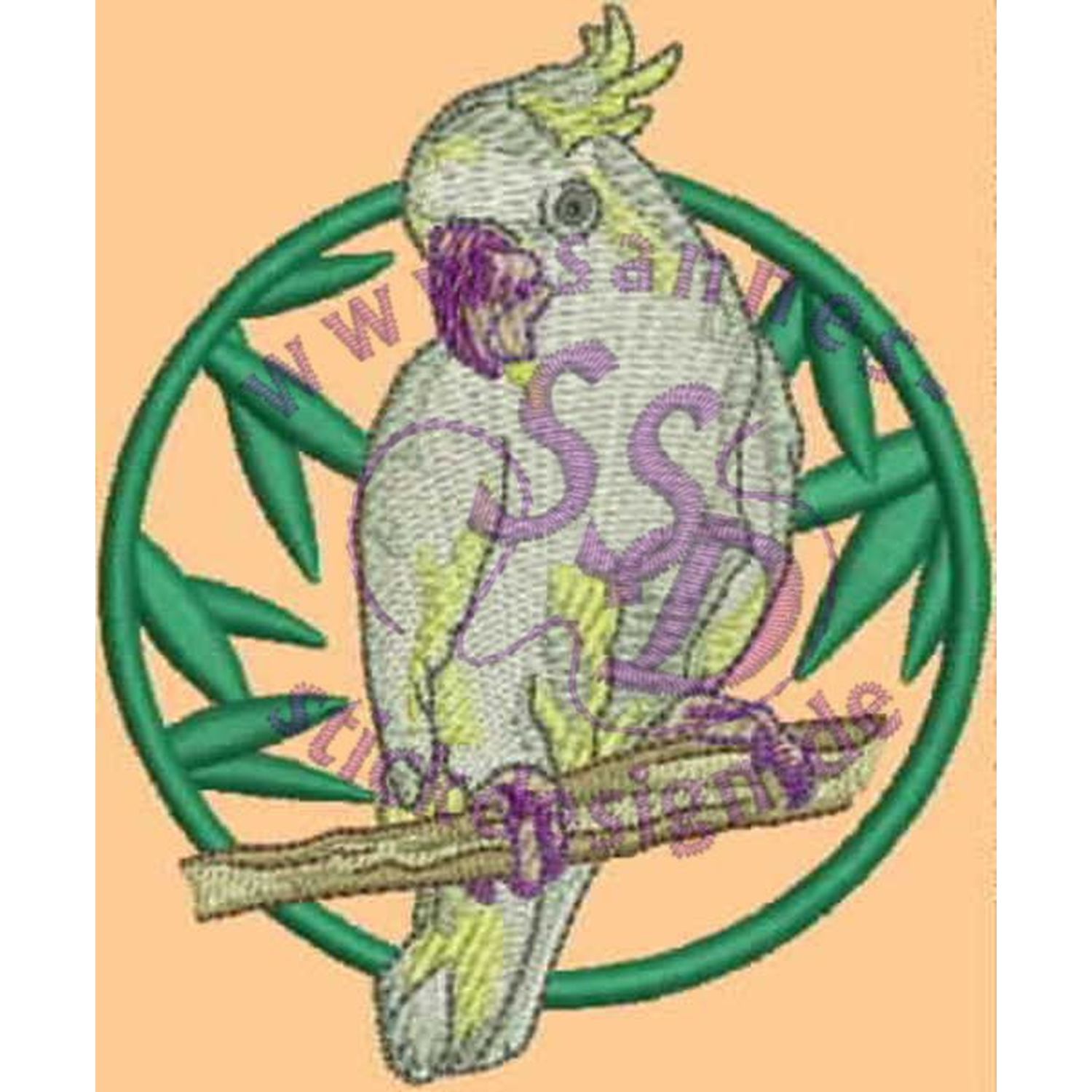 Stickmotiv: Papagei 3 Stickmotiv: Papagei 3