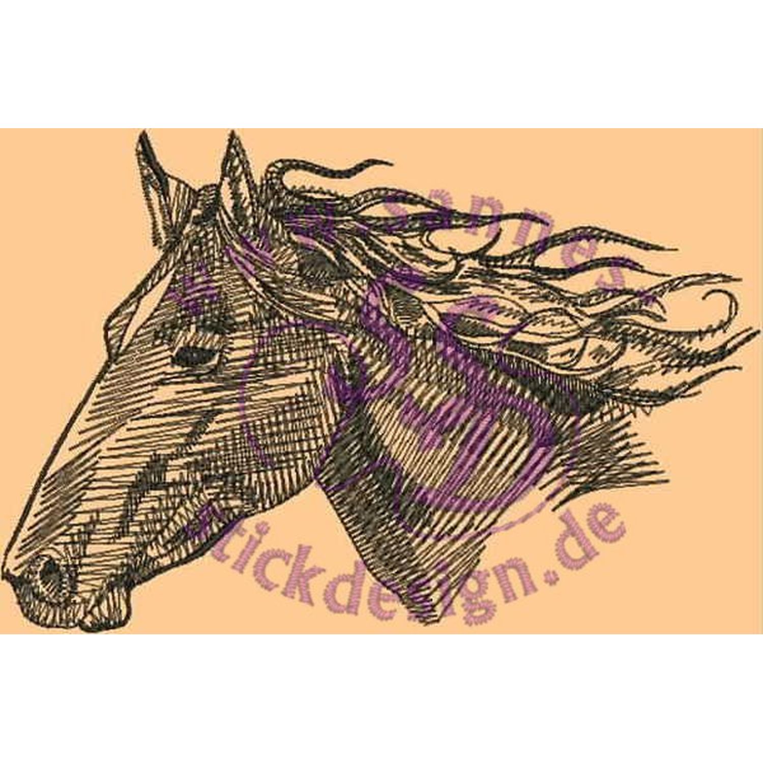 Stickmotiv: Pferd 1 Stickmotiv: Pferd 1