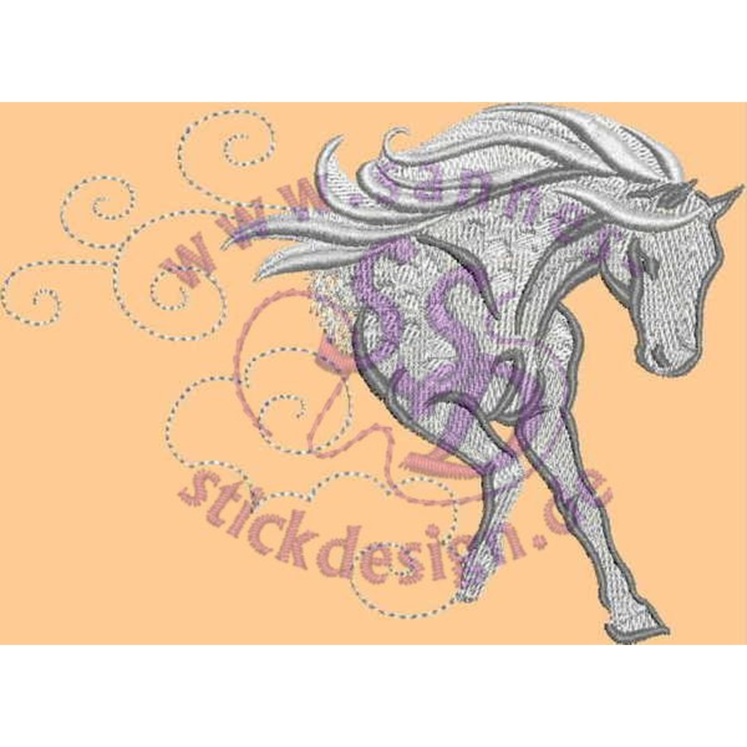 Stickmotiv: halbes Pferd Stickmotiv: halbes Pferd