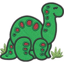 Stickmotiv: Dino